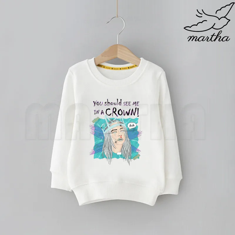 N Детские толстовки с героями мультфильмов Billie Eilish; детские толстовки с капюшоном; модные толстовки с милым принтом; детская забавная одежда; толстовки с героями мультфильмов для малышей - Цвет: N