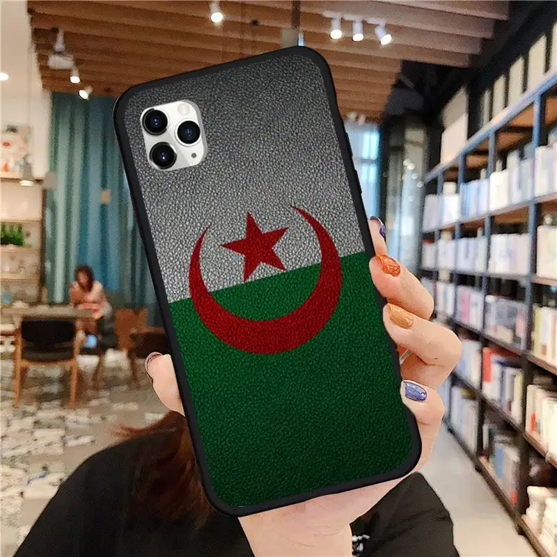 

Algeria National flag Phone Case for iPhone 11 12 pro MINI XS MAX 8 7 6 6S Plus X 5S SE 2020 XR