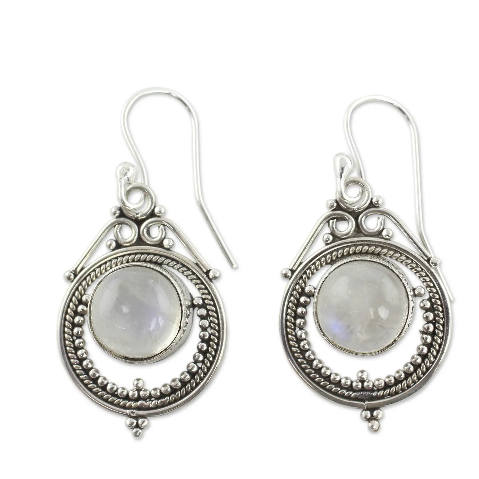 

unique vintage retro moonstone water drop earrings women trendy jewelry bohemia India Earrings Gifts