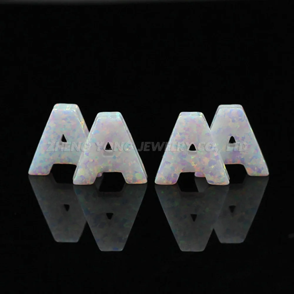 Бесплатная доставка 3 шт./лот хит продаж оп17 белый синтетический опал с буквой А
