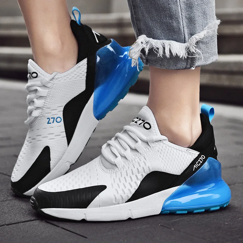 

High Quality Couples Shoes Autumn Air Cushion Men's Sport Shoes Lace up Basketball Trainers Male Plus Size 36-47 Tenis Masculino