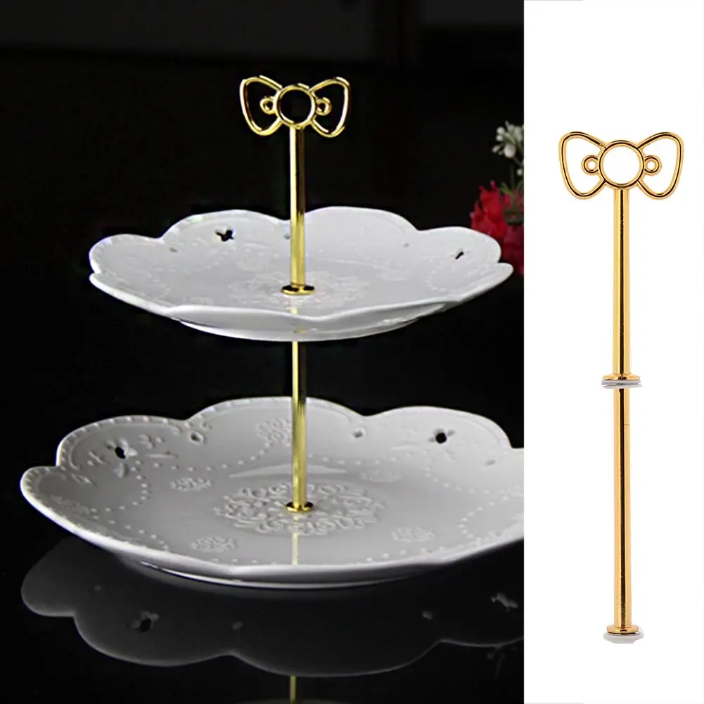 

Bow Cake Plate Stand Desserts Cheese Candy Display Rack Holder Birthday Party Supplies Accessories