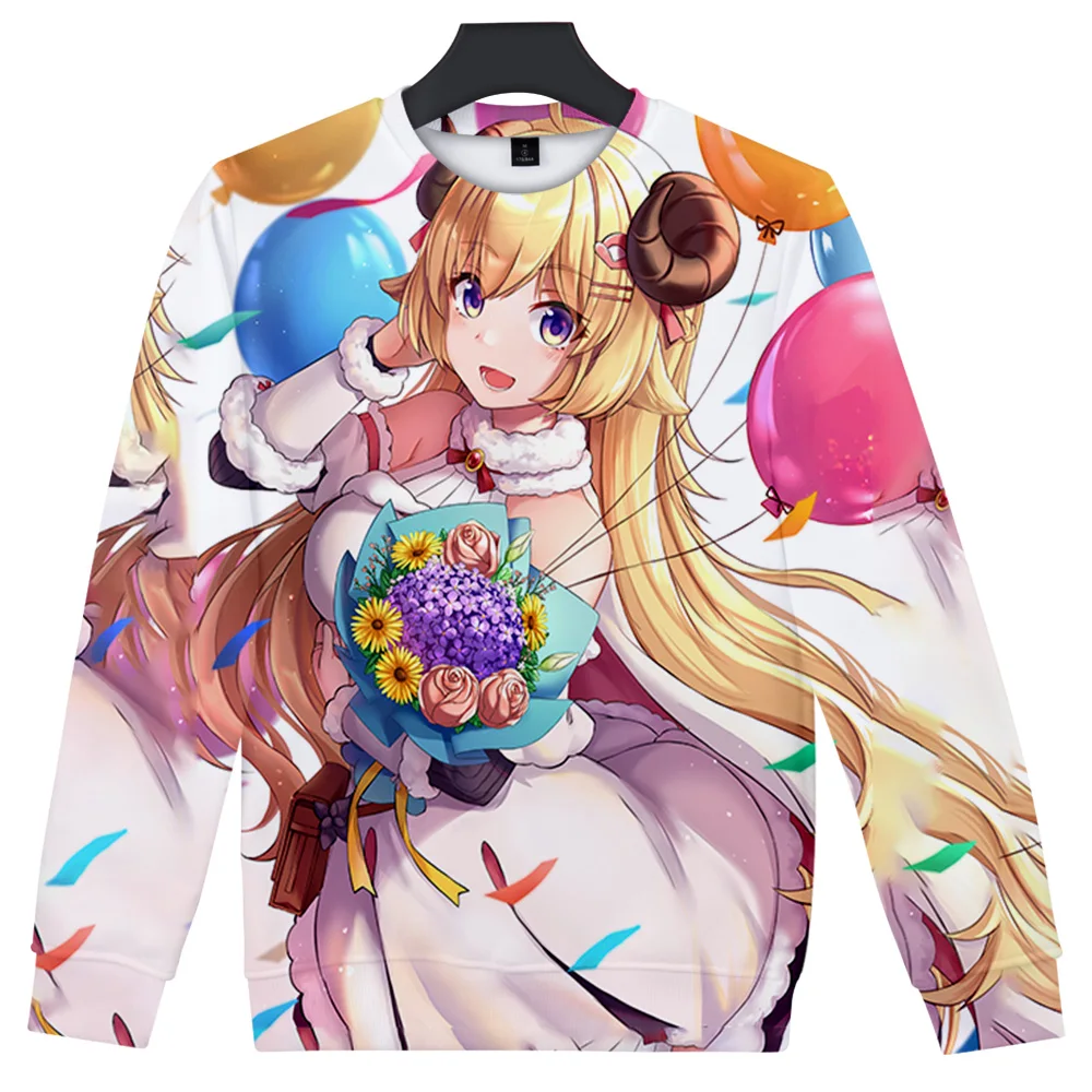 

HOLOLIVE VTuber Tsunomaki Watame 3D печать осень и зима праздник страстный стиль мужчины/женщины Повседневный Kawaii панк стиль круглый