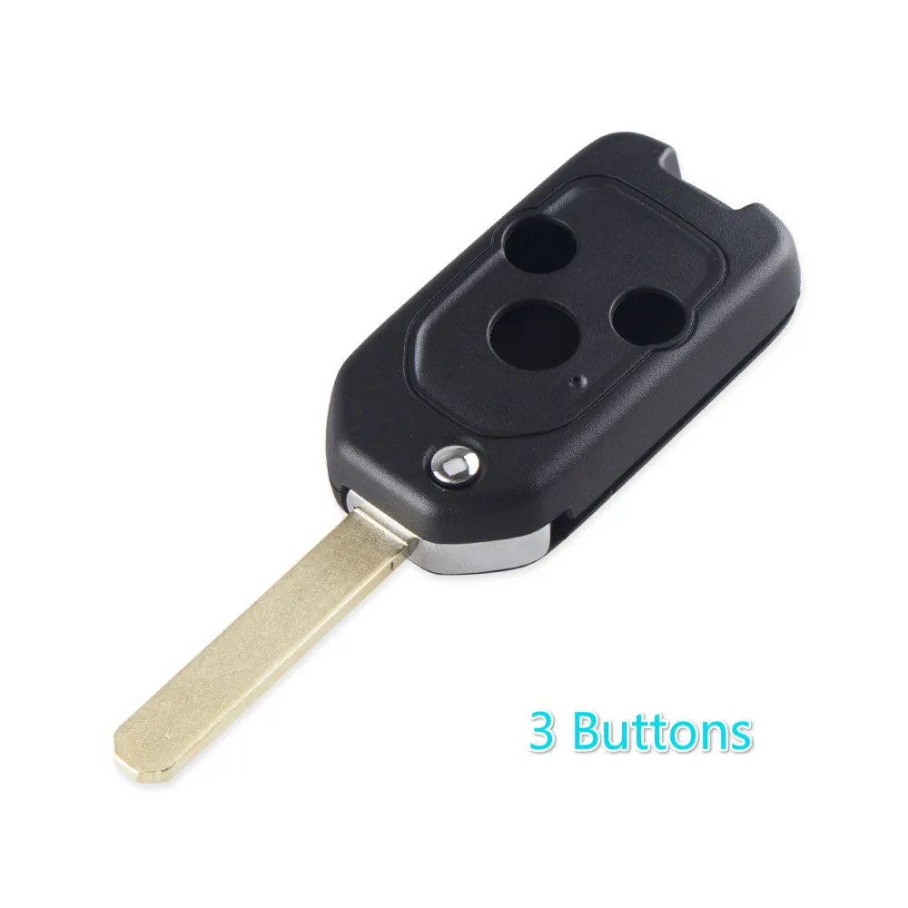KEYYOU 2/2+ 1/3/3+ 1/пуговицы Складной флип дистанционного ключа автомобиля в виде ракушки крышка чехол для Honda Accord CRV Civic Pilot Insight Ridgeline - Цвет: Model 2