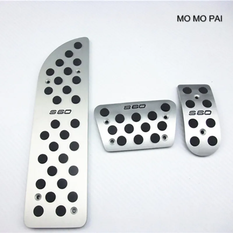 Алюминиевый Топливный тормоз спортивные педали для ног подставка Volvo S60 AT Automatic Car