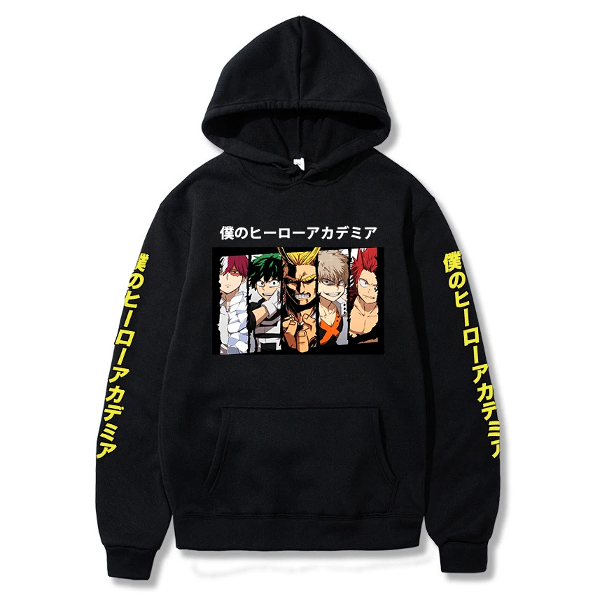

Boys/Girls Autumn/Winter Janpanese Anime My Hero Academia Hoodies Men Casual Fleece Harajuku Pullover Hoodie