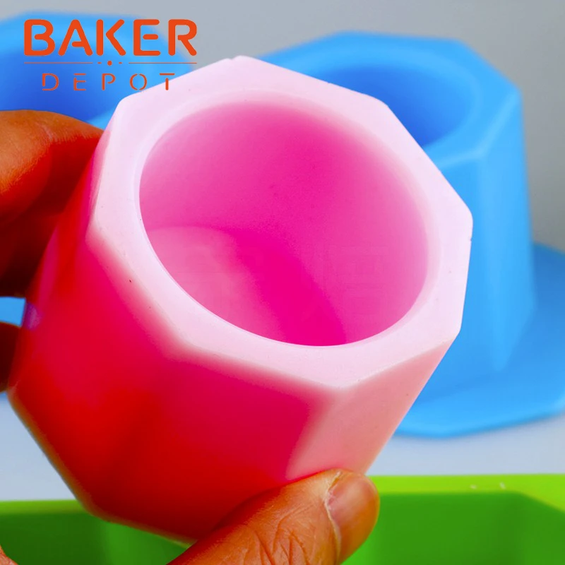 

BAKER DEPOT 10pc /set cup type Handmade Soap resin fondant Mold Silicone mould for Cupcake Cake pastry bakeware pudding ice form