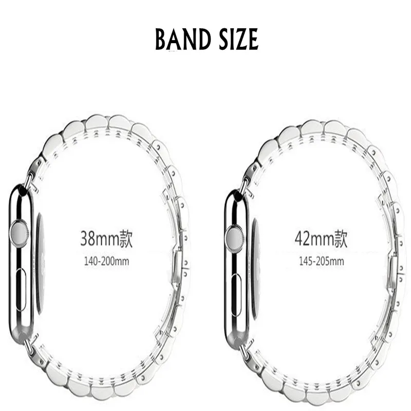 Ремешок из нержавеющей стали с бабочкой для apple Watch band 4 (iwatch 5) 44 мм 40 watch 3 2 1 42 38 correa