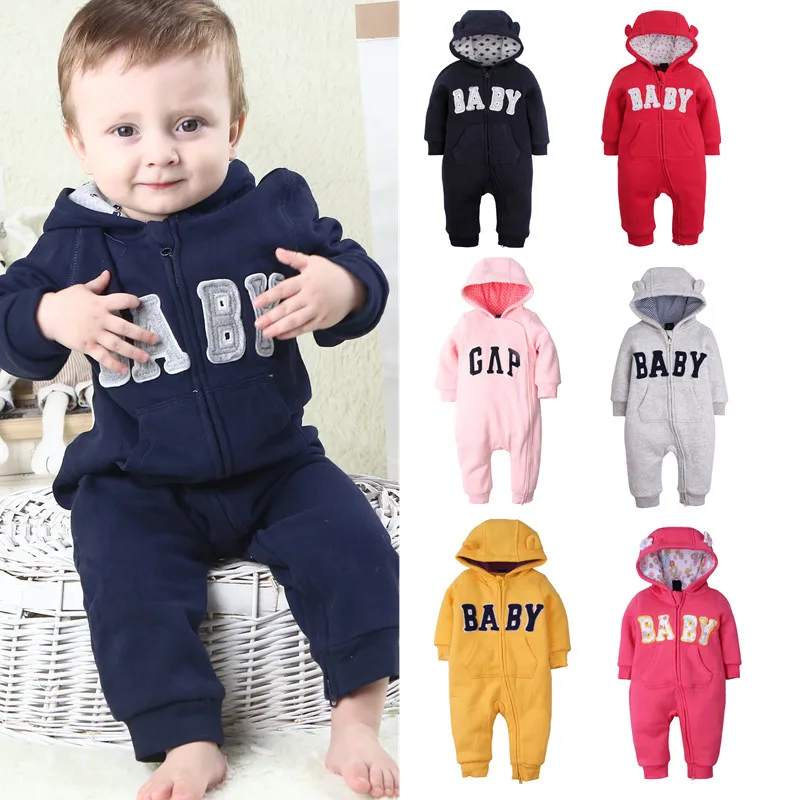 Детский комбинезон для мальчиков и девочек Сезон осень зима Толстовка с длинными