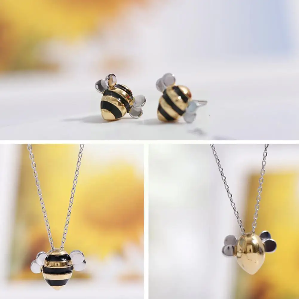 

Necklace Women Jewelry Fashion Cute Bee Clavicle Pendant Necklace T6r7