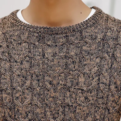 

large-size Tangnu leisure cotton sweater men's sweater youth slim blouse long-sleeved sweater