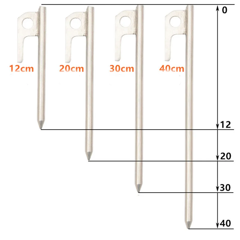 Колышки для палаток из нержавеющей стали 304 6 шт./упак. сверхлегкие брезентовые