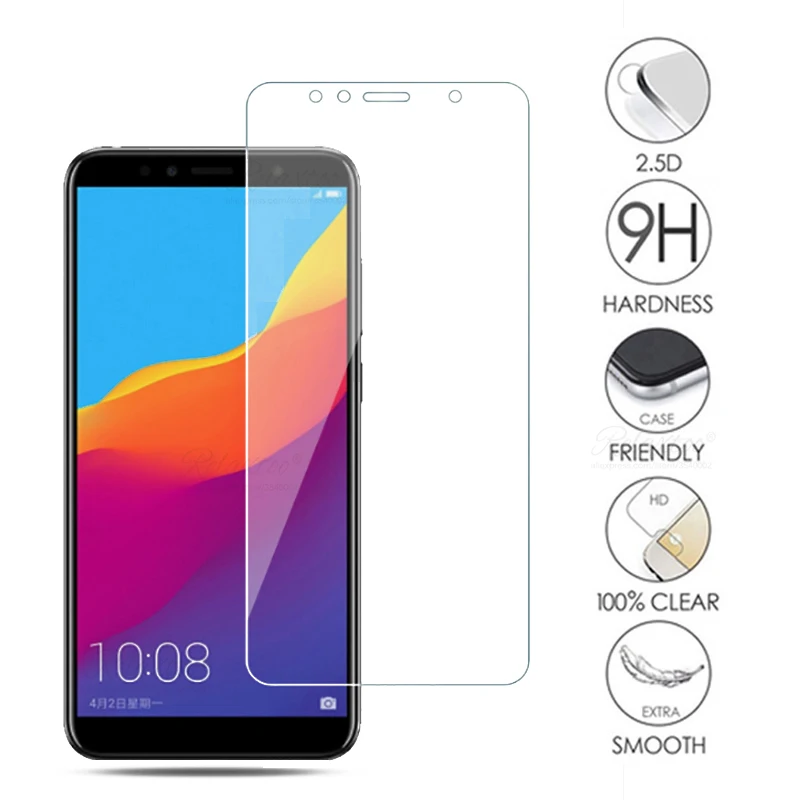 Защитное стекло закаленное 9H для Huawei Honor 7c 7a pro|Защитные стёкла и плёнки телефонов|