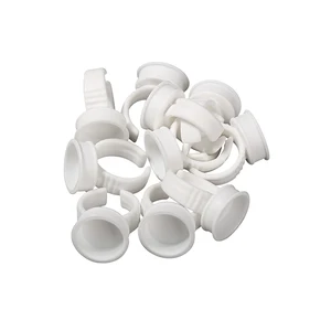 100 шт. одноразовые Перманентный макияж кольцо разделитель M Размер татуировки чернила бровей губ татуировки держатель пигментов кольца контейнерчашка