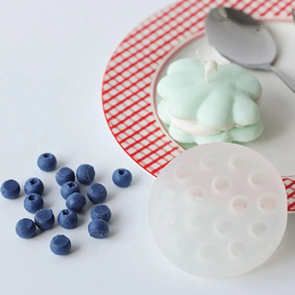 

3D Raspberry Blueberry Shape Silicone Mold Sugar Craft Soap Baking Tool Cake Mould Chocolate Pastry Gadget DIY Homemade Supplies