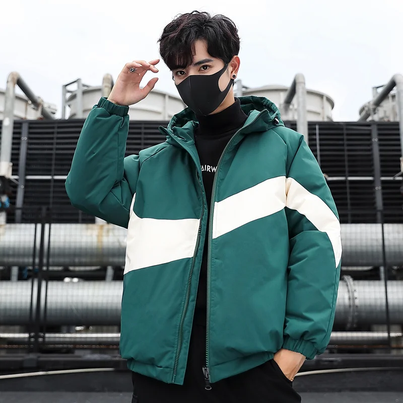 Winter New Men Parkas White Duck Down Jackets Men's Hooded Warm Thick Casual Down Coat Outdoor Streetwear Zipper Tops Clothing