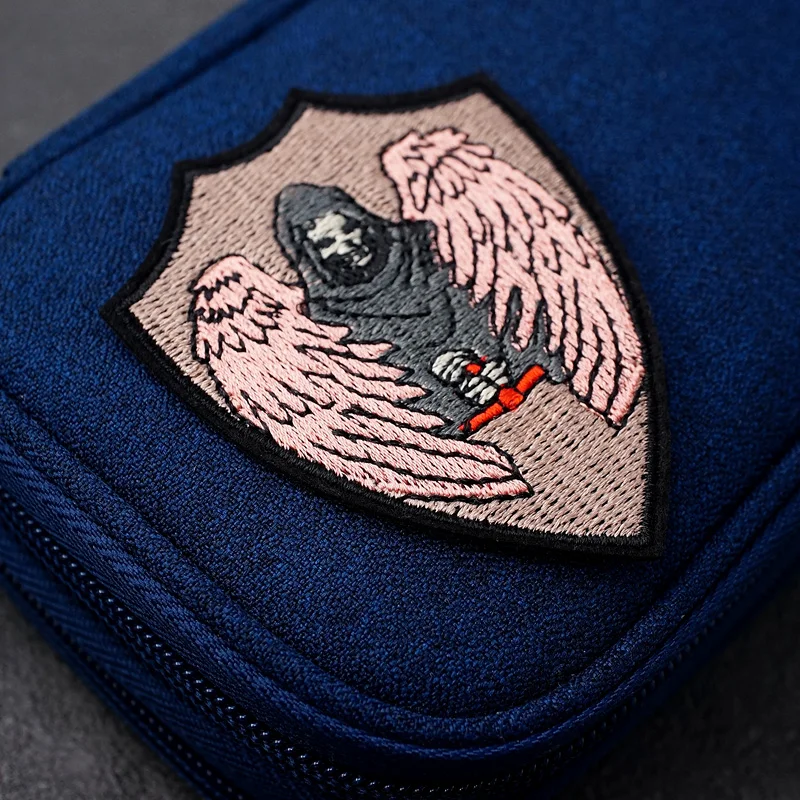 Death Size:6.0x7.8cm Patch for Clothing Iron on Embroidered Sew Applique Cute Fabric Badge DIY Apparel Accessories | Дом и сад