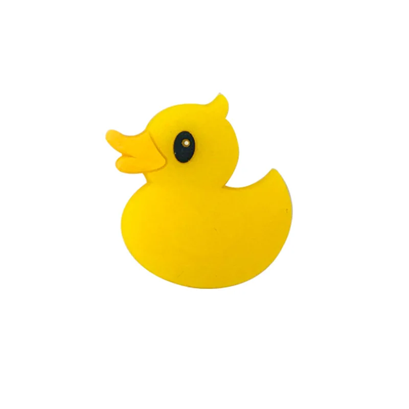 5pcs/lot Food Grade Cartoon Silicone Beads Mini Duck Baby Teether BPA Free DIY Teething Toys | Мать и ребенок