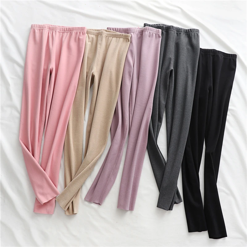 

Seamless inner warm pants women's 2021 autumn and winter Korean version of the new high-waist tight-fitting stretch leggings