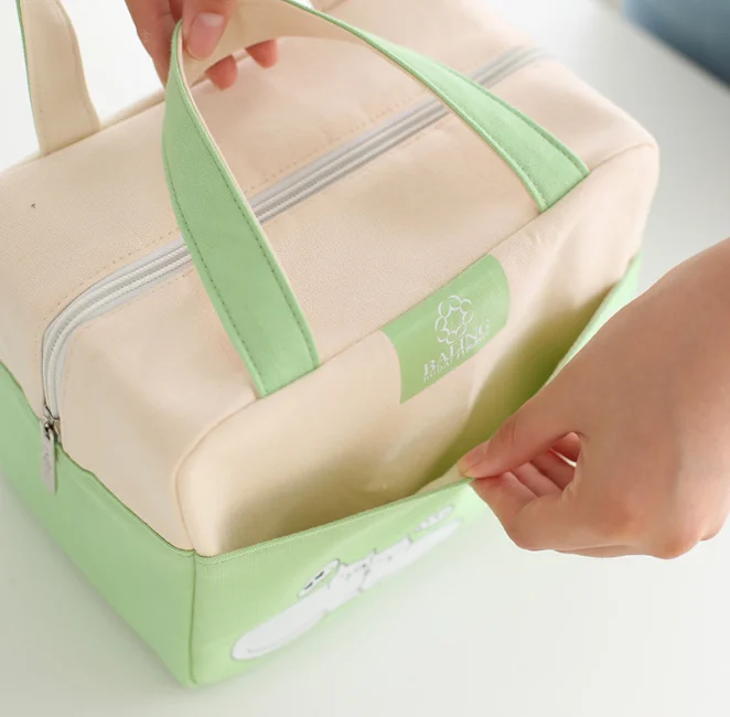 Японский/Корейский мультики охладитель бенто мешок холст утолщение изоляции