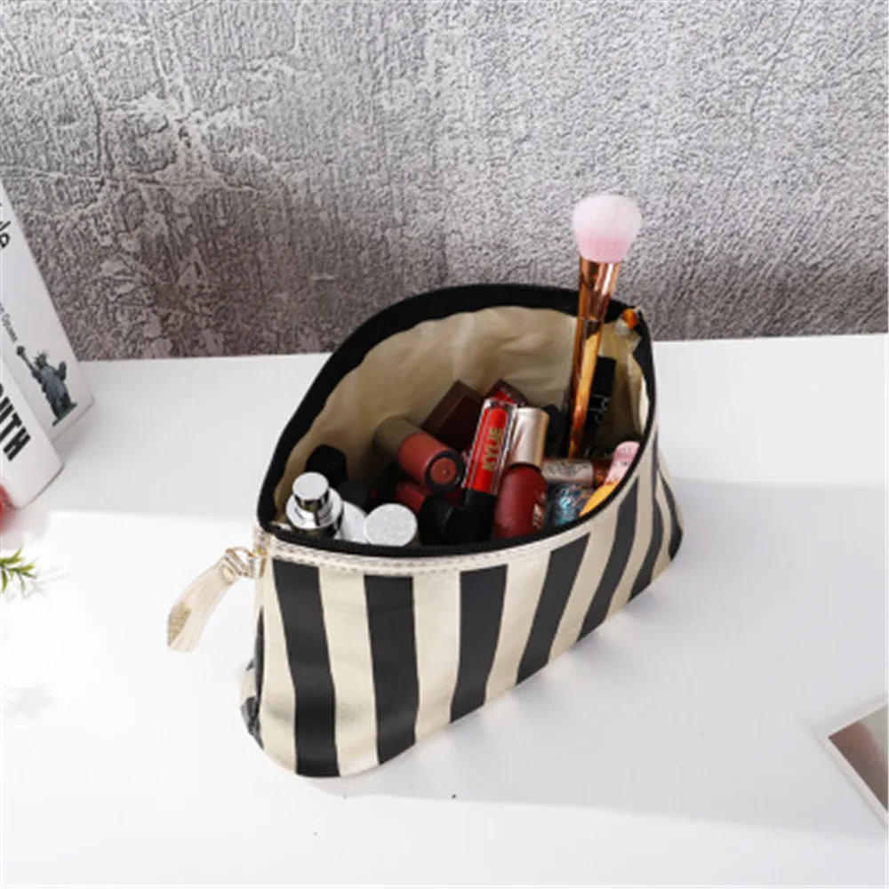 

Phnom Penh Stripe Portable Multifunctional Cosmetic Bag Makeup Household Makeup Storage Bag For Bathroom,vacation Storage Bag