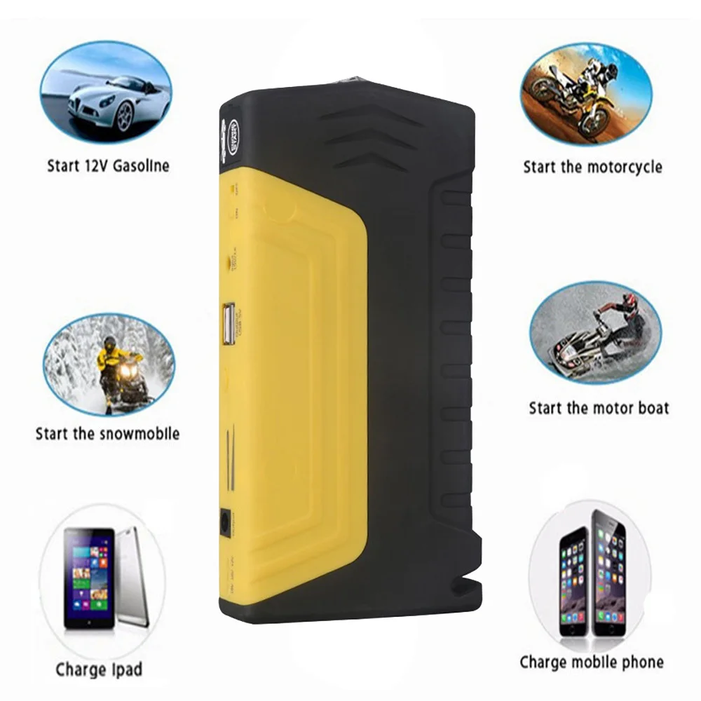 

GKFLY аварийное пусковое устройство бензиновое дизельное 12 В Автомобильное пусковое устройство портативное 600А автомобильное зарядное устройство для автомобильного аккумулятора бустер светодиодный