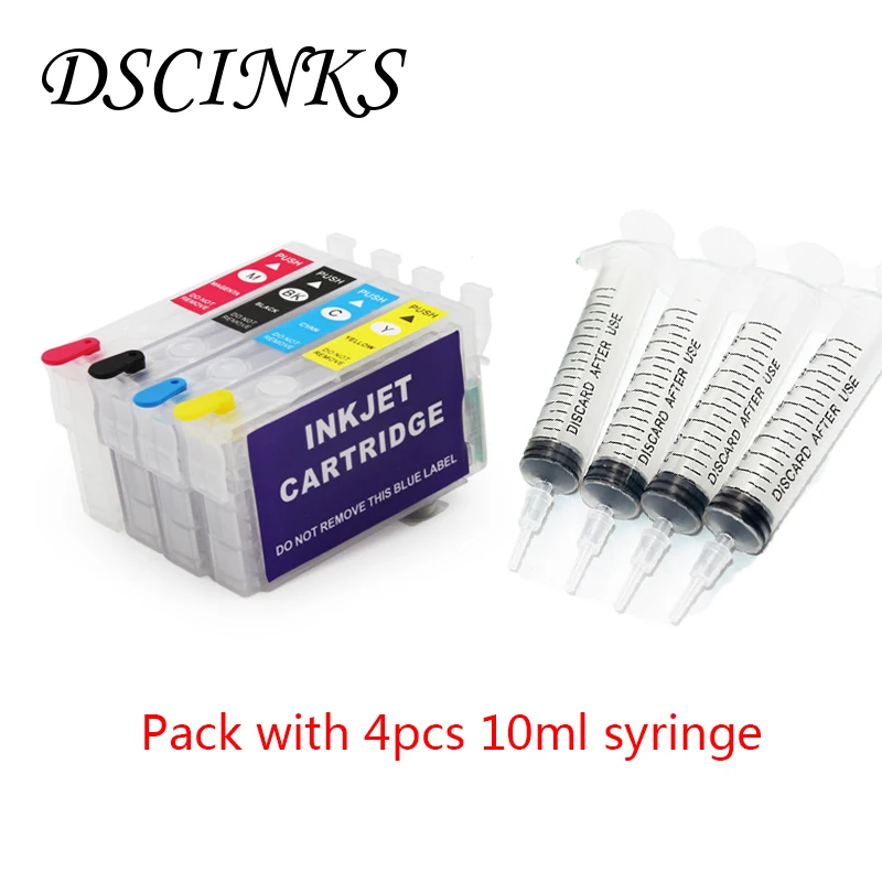 

4pcs T0731 ink cartridge T0731-T0734 For Epson Stylus C79 C90 C92 C110 CX3900 CX4900 CX4905 CX5600 CX5900F CX6900F printer