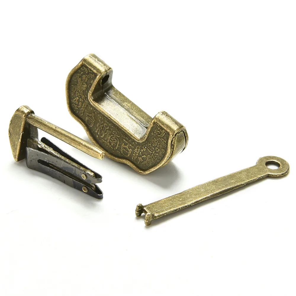 1 шт. винтажный старинный Железный Китайский Старый замок ретро латунный для