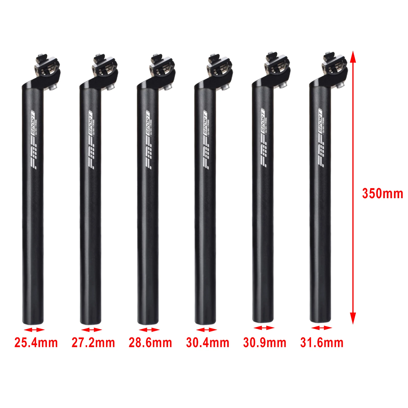 

Bike Seat Post Integrated Sturdy Mountain Bicycle Seatpost Saddle Post Black