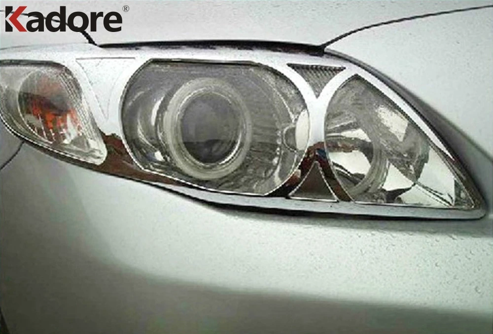 Для Toyota Corolla 2010 2011 ABS хромированная крышка фары Накладка передняя лампа рамка