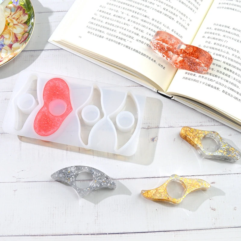 

Silicone Thumb Ring Book Page Holder Resin Mold Bookmark Reading Holder Page Spreader Epoxy Resin Molds Reader DIY Tools
