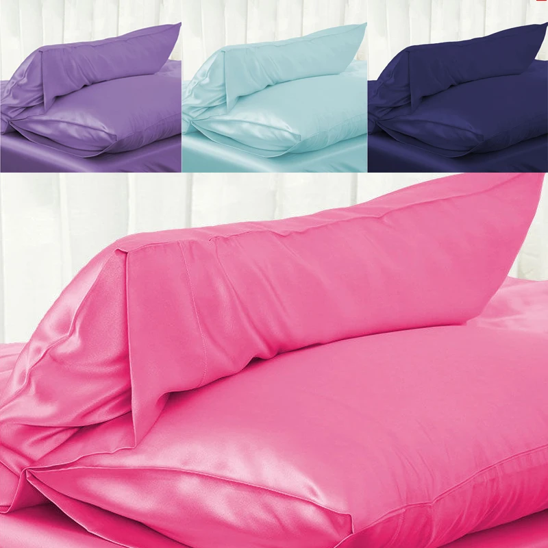 1 шт Высокое Стандартный из натурального шелкового атласа Мягкая Наволочка стул