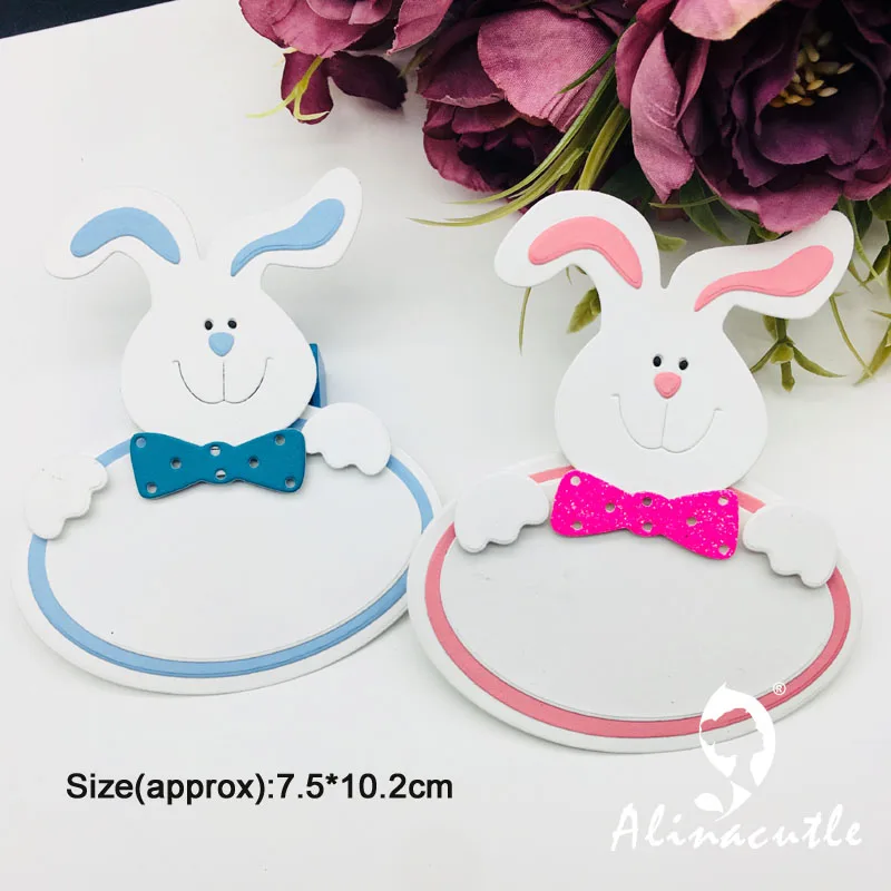 Металлические штампы Пасхальный Банни бирка для скрапбукинга бумаги рукоделия
