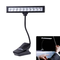 fl 9030 10 led reading lamp stage piano music score stand desk light usb rechargeable musical instruments parts