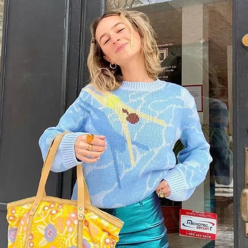 Повседневная куртка с круглым вырезом и длинным рукавом простой трендовый