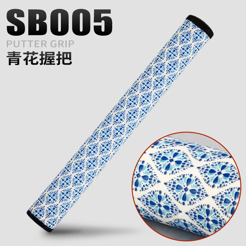 Новое поступление! PGM Golf Grip нескользящий толкатель модный плед/синий белый захват