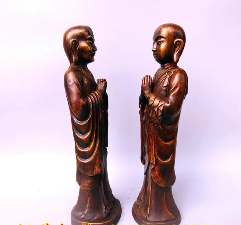 810 Чистая медь Ананда цзяе зунзи бронзовая статуя моджи Кайе Сакьямуни ученик |
