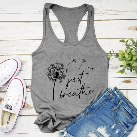 Женский топ без рукавов, с рисунком одуванчика