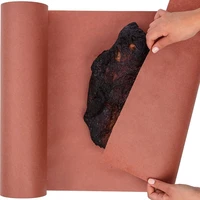 hot 45 7cmx53 pink kraft butcher paper roll food grade peach wrapping paper for smoking meat of all varieties