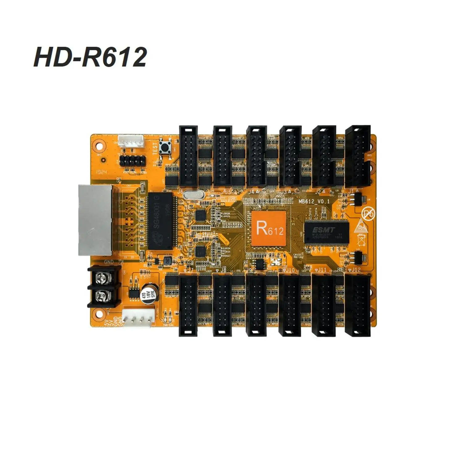 R508/R512 (замена HUIDU R501)/R516/R612 карта приема работает с HD картами для отправки