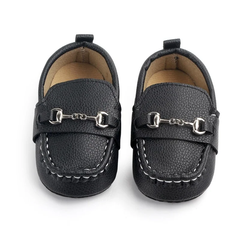 Newborn Baby Boy Shoes Toddler Soft Sole Leather Shoes Anti-slip First Walkers Infant Newborn Crib Shoes Moccasins images - 6