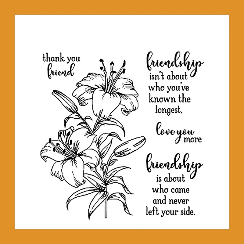 

ZATWBS Flower story Clear Stamps For DIY Scrapbooking/Card Making/Album Decorative Rubber Stamp Crafts