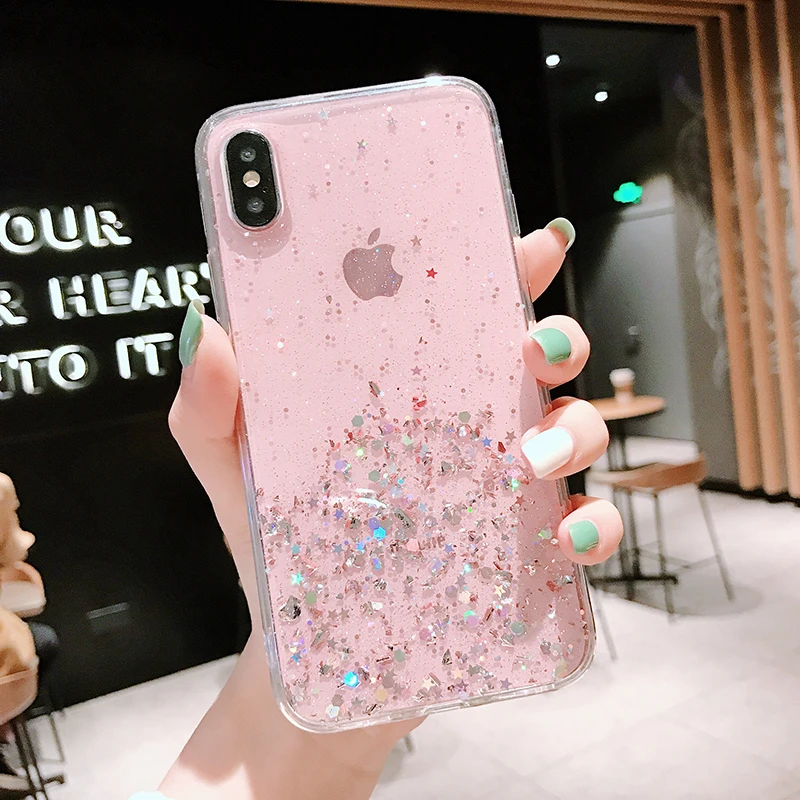 Противоударный блестящий чехол из ТПУ для Samsung Galaxy A10 A20E A40 A70 A20 A30 A50 A51 A71 A50S