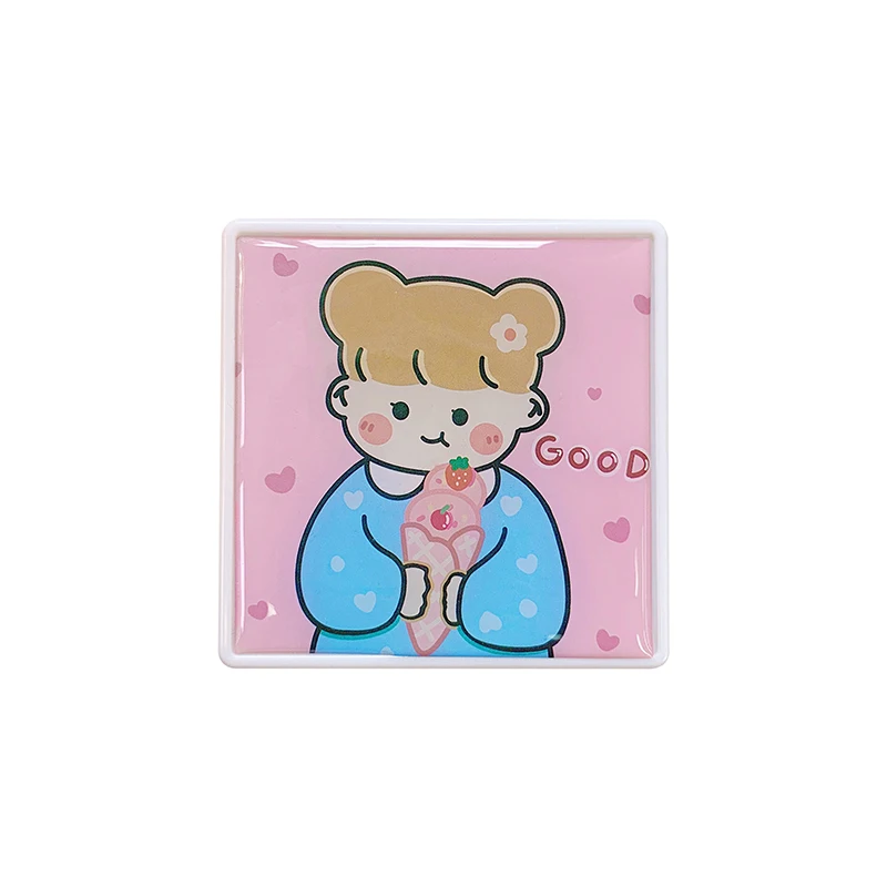 

W&G Ins Korea Portable Contact Lens Case Compact and Portable Student Cosmetic Care Case Cute Personality