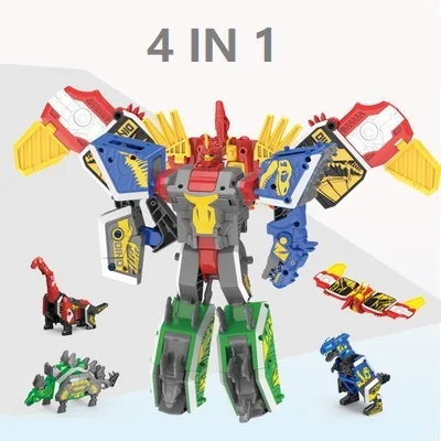 Купить Мощная сборка обучающих игрушек 3D математический робот-трансформер динозавр пазл животные рейнджер игрушка для мальчиков для детей