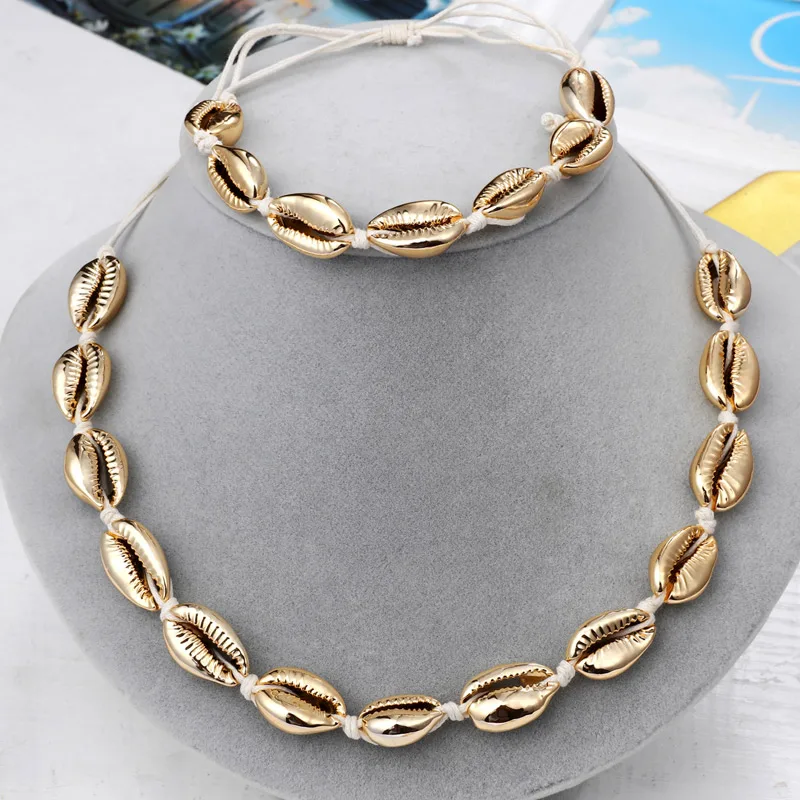 2019 женские африканские Ювелирные наборы Seashell ювелирные украшения Украшение