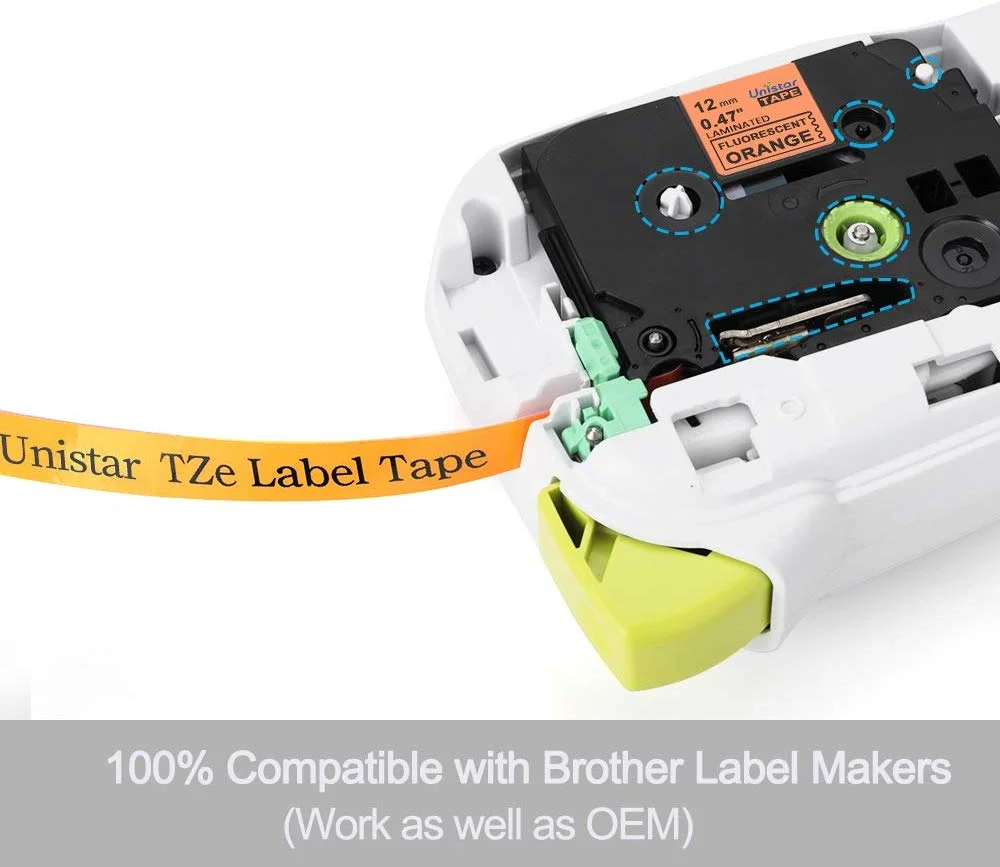 Unistar 5 шт. в упаковке фотосессия 12 мм 0 47 фотомагнитная лента замена Brother P Touch Label