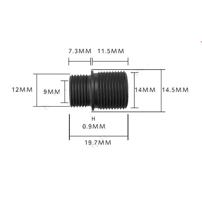 

12mm CW To 14mm CCW Thread Adapter Hunting Gun Accessories