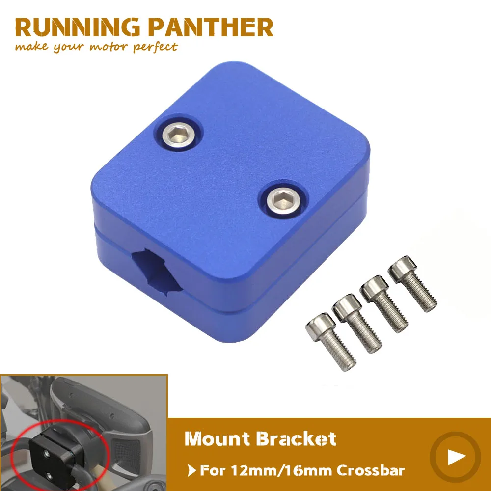 Motorcycle Mobile Phone Navigation Holder Suitable 12mm/16mm Mount Bracket Diameter For BMW R1200GS LC ADV Most Model Black Blue