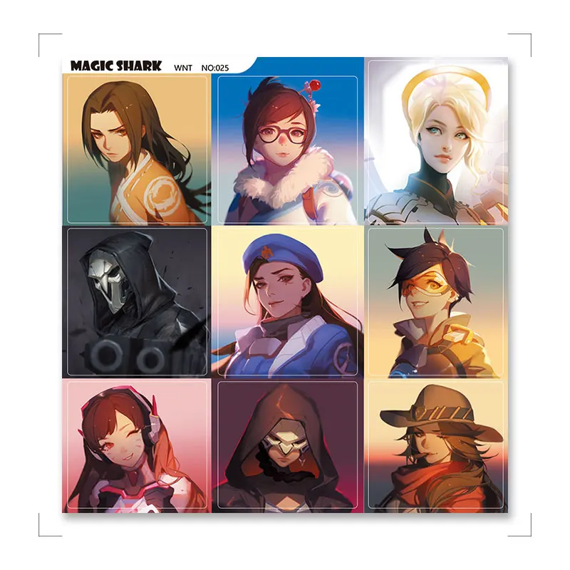 Волшебная Акула 3 м кролик Наруто Покемон Пикачу Марио бабочка наклейка пленка